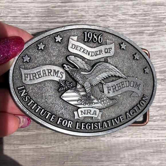 NRA defender of firearms belt buckle - Picture 1 of 4